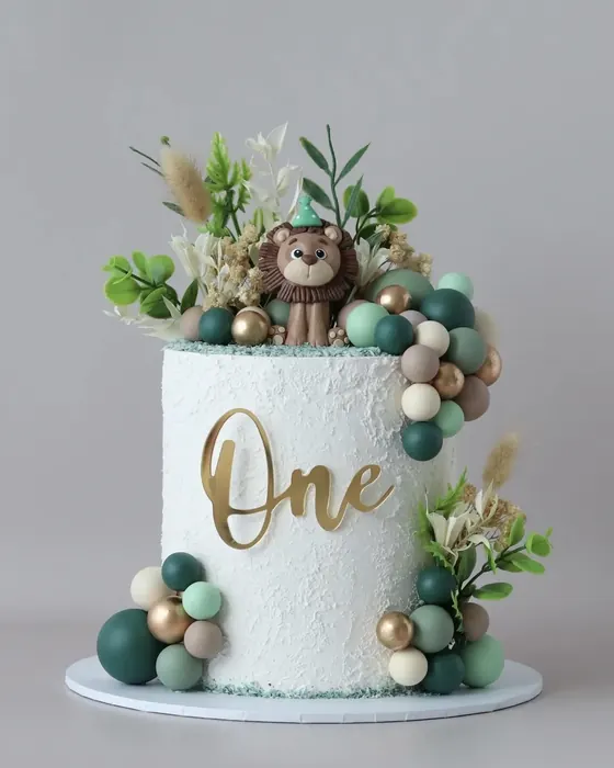 First birthday jungle cake